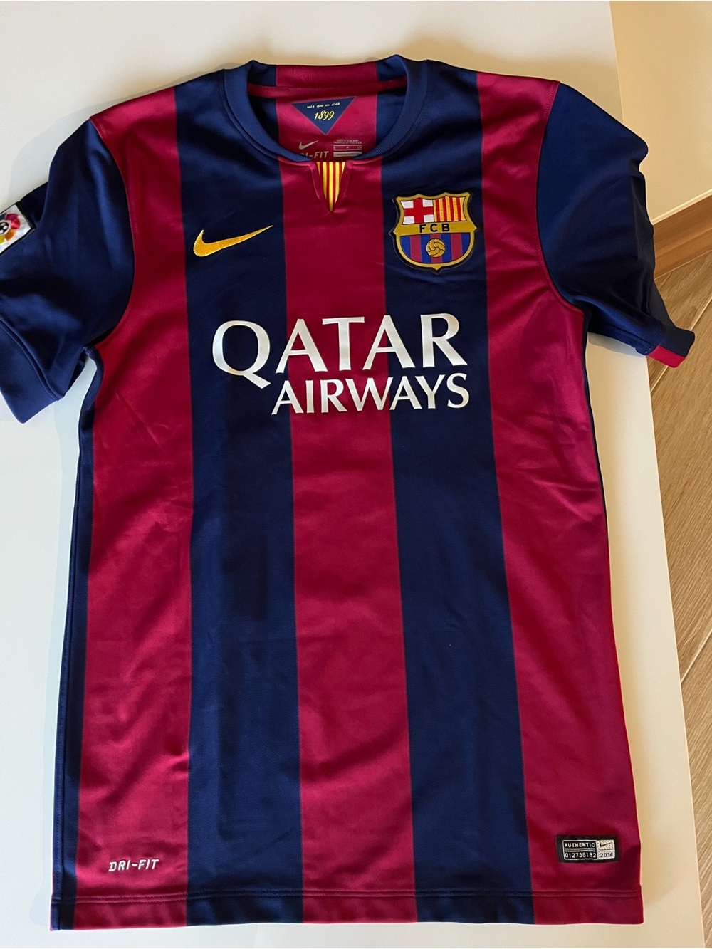Nike Neymar AUTHENTIC FC Barcelona Home Jersey in Maroon & Navy